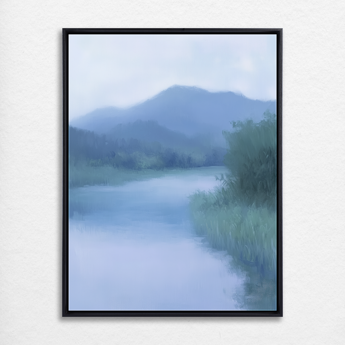 Misty River Stillness