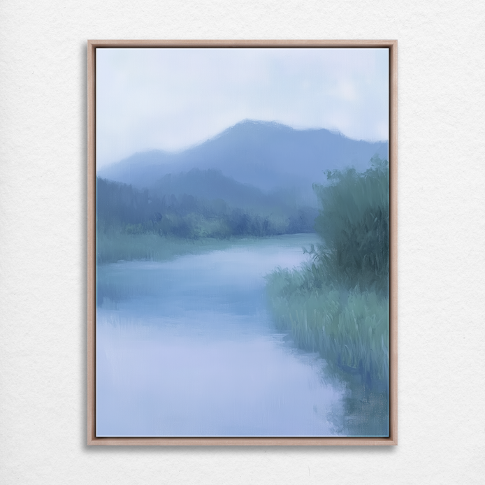 Misty River Stillness