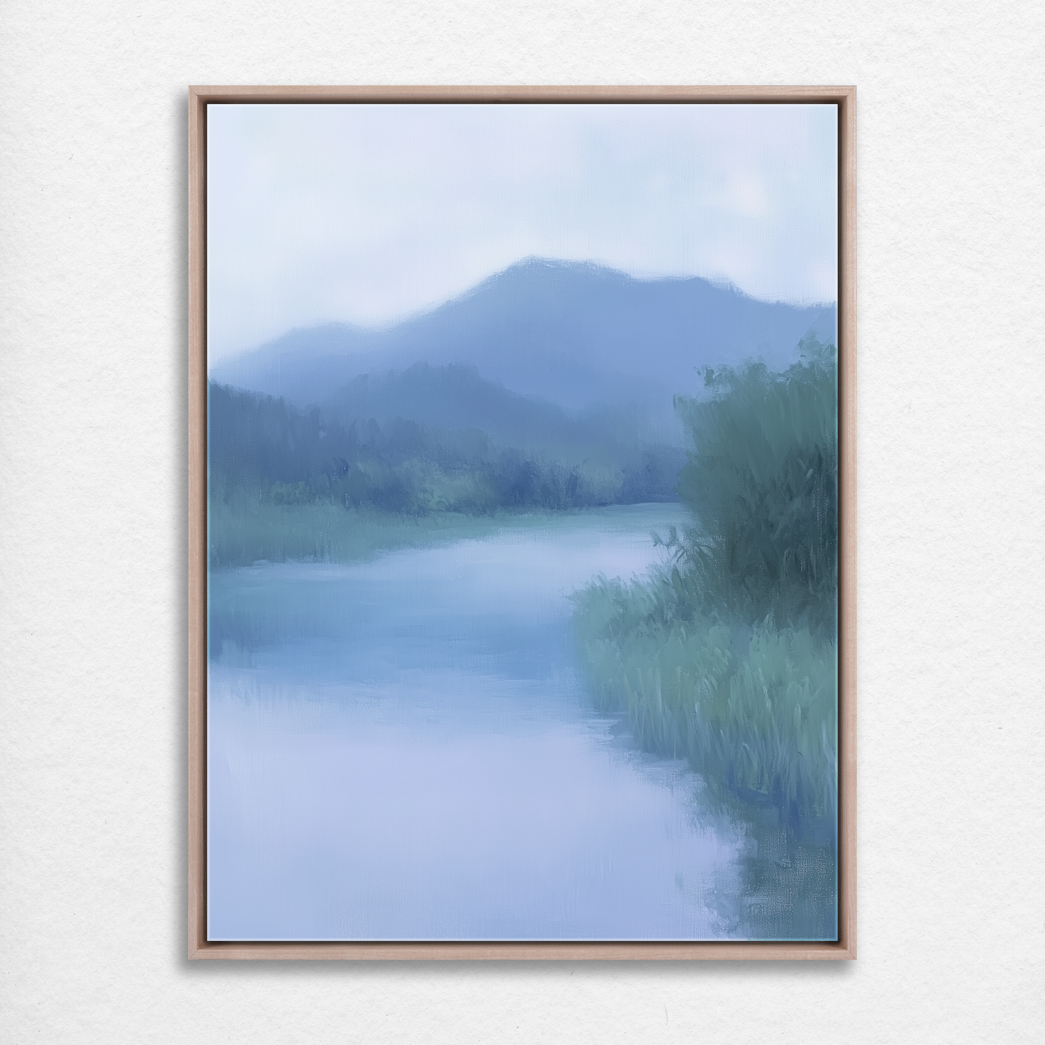 Misty River Stillness
