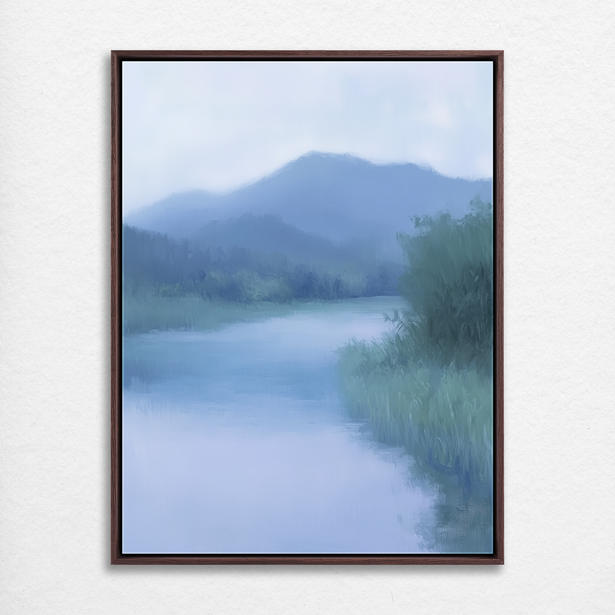 Misty River Stillness
