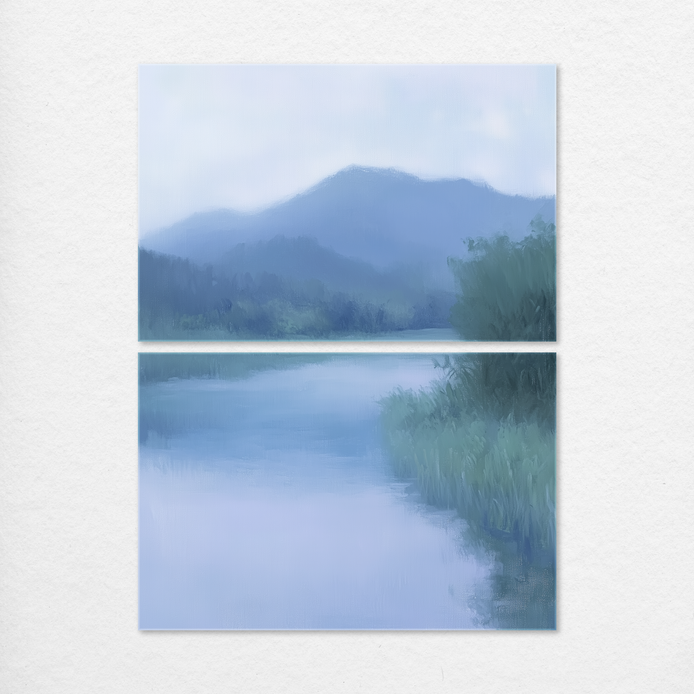 Misty River Stillness