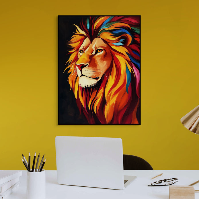 D0406-wild-majesty-hand-painted-wall-art-office-room-image-room-f-black