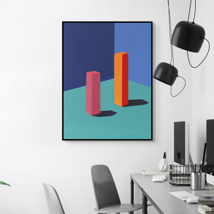 D0407-color-form-hand-painted-wall-art-business-room-image-f-black