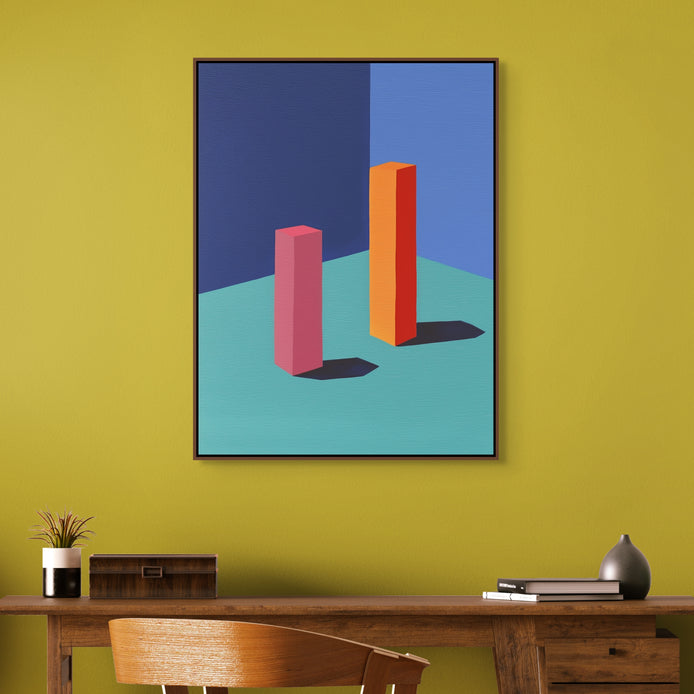 D0407-color-form-hand-painted-wall-art-office-room-image-f-walnut