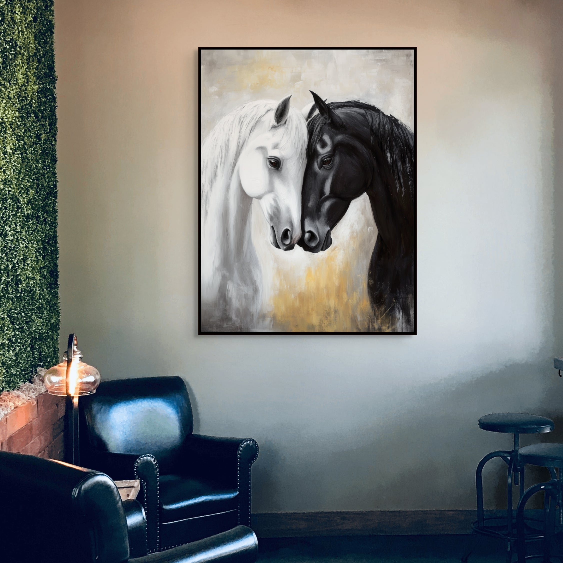 D0409-kindred-spirits-hand-painted-wall-art-lounge-room-image
