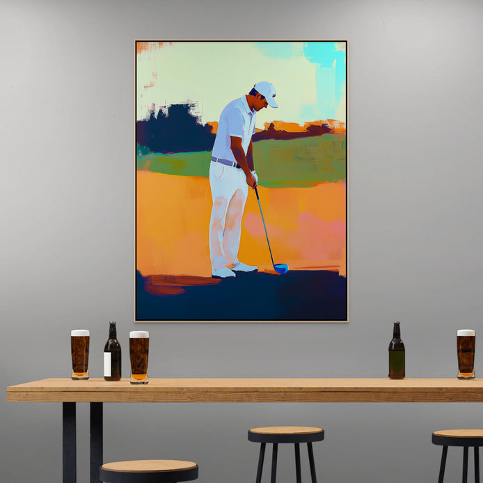 D0411-before-the-swing-hand-painted-wall-art-business-room-image