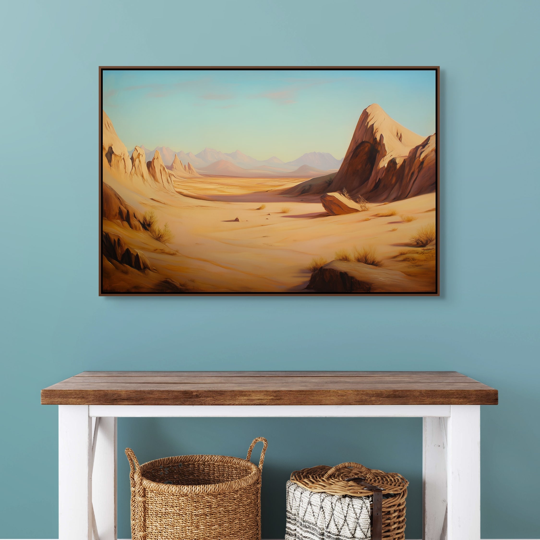 D0415-hand-painted-wall-art-hallway-room-image
