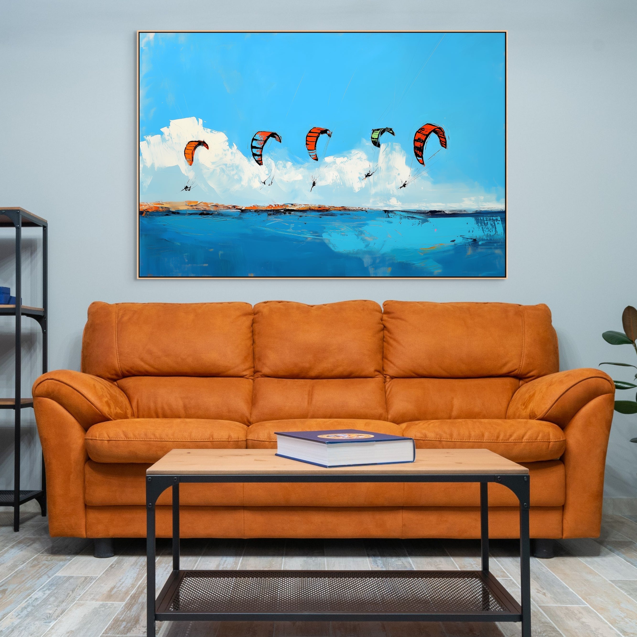 D0416-hand-painted-wall-art-living-room-image