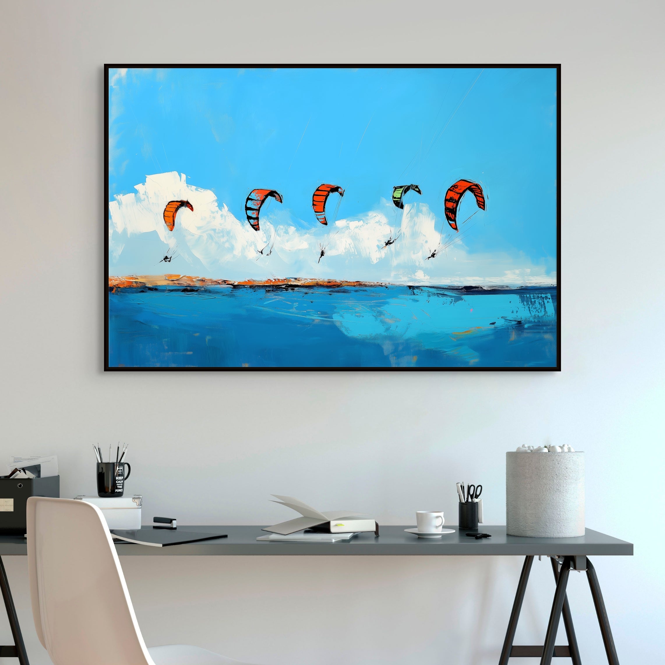 D0416-hand-painted-wall-art-office-room-image