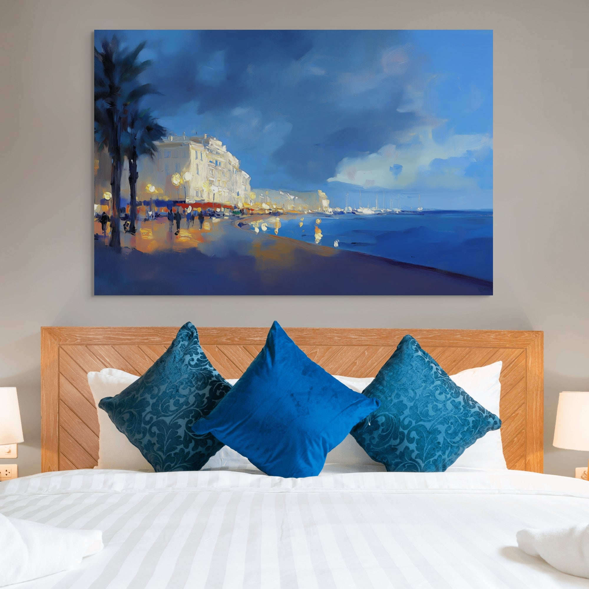 D0419-hand-painted-wall-art-bed-room-image
