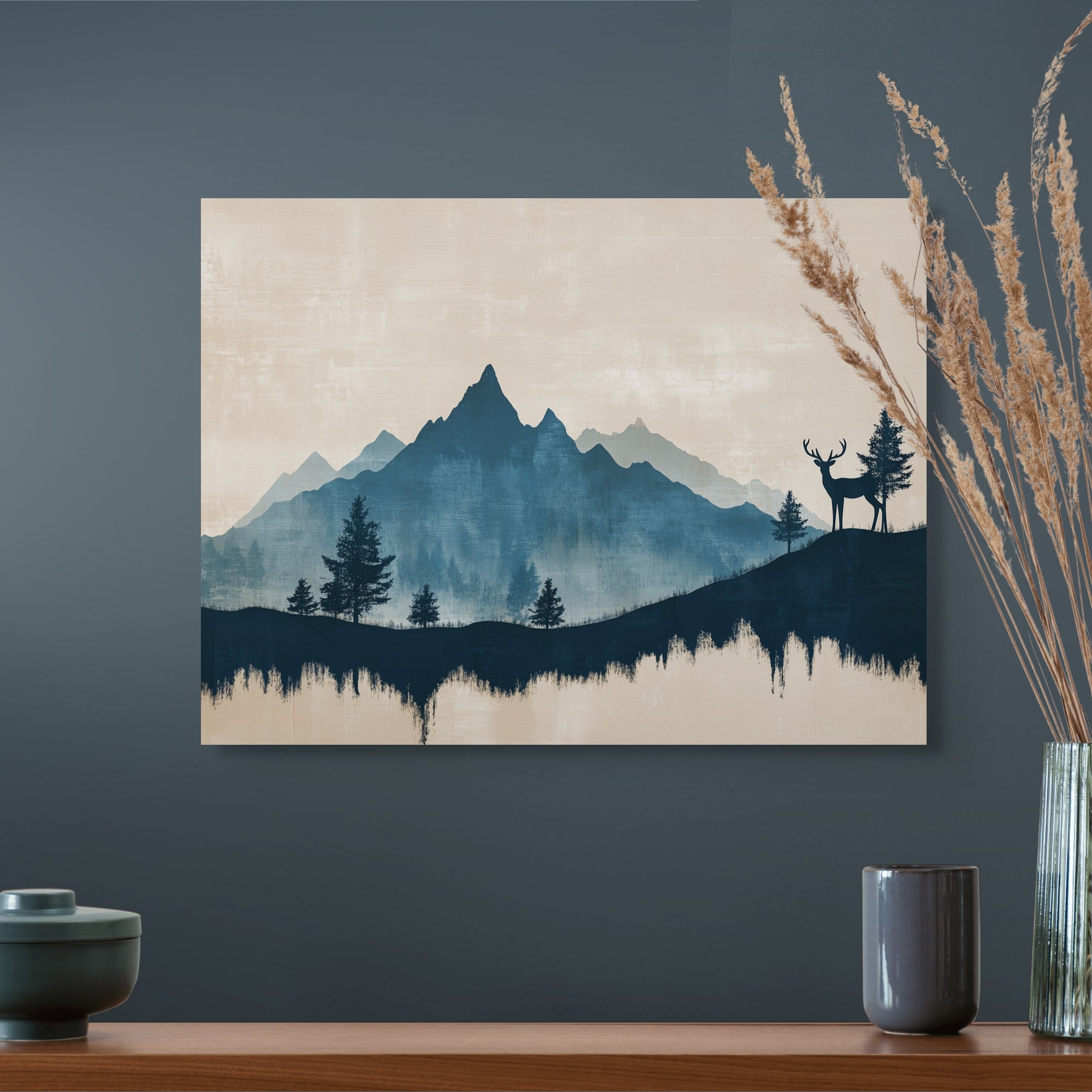 D0421-hand-painted-wall-art-office-room-image-room-f-wrapped