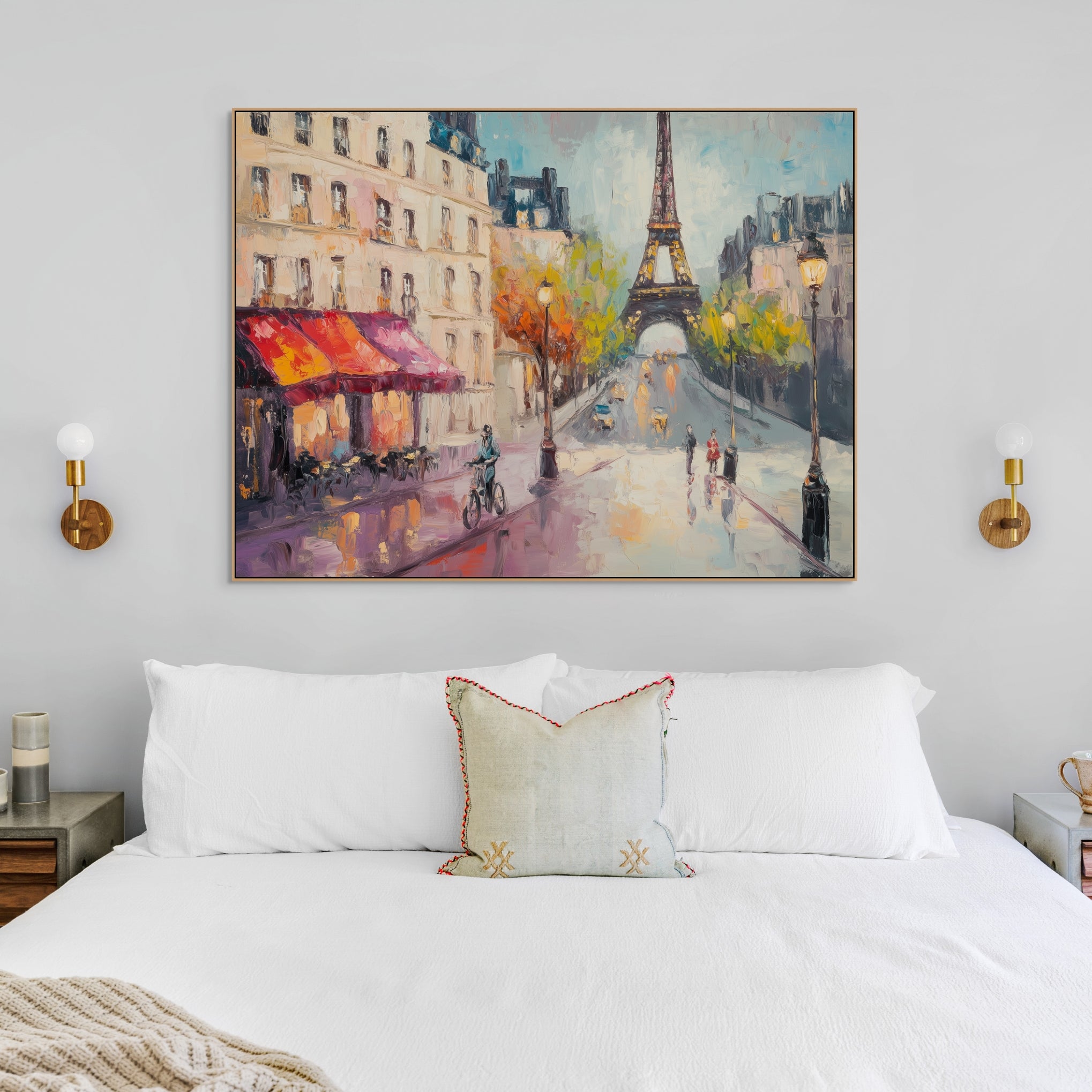D0422-hand-painted-wall-art-bed-room-image