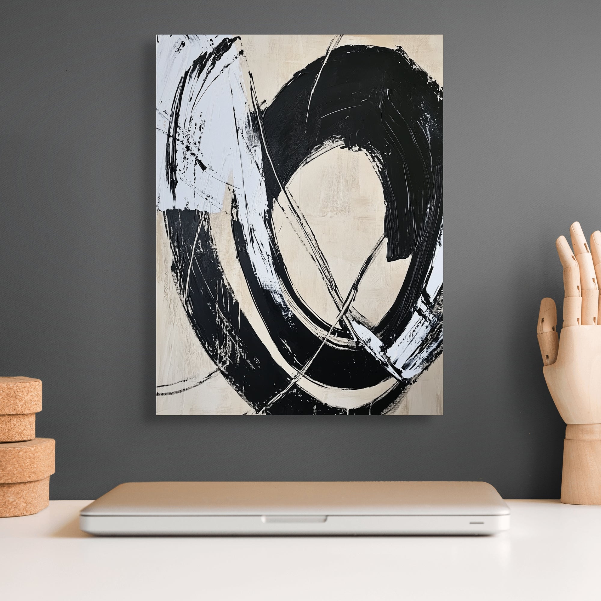 D0423-hand-painted-wall-art-office-room-image-room-f-wrapped