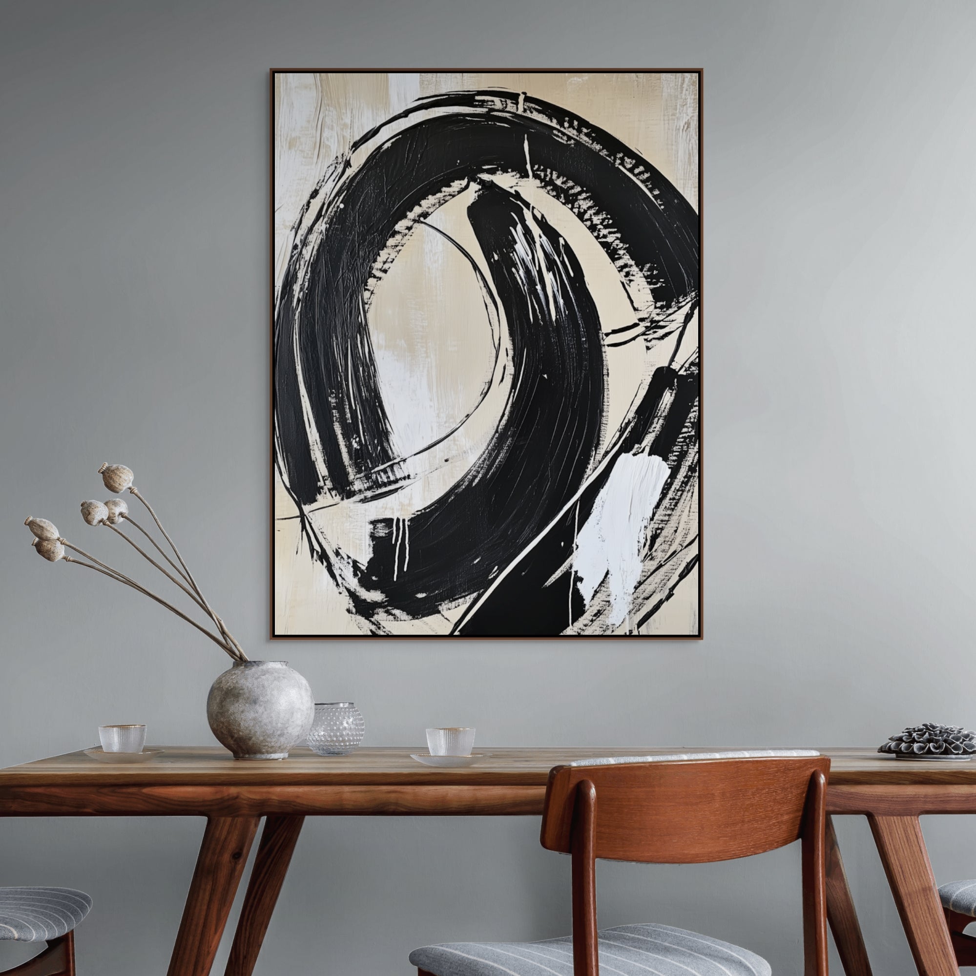D0424-hand-painted-wall-art-dining-room-image