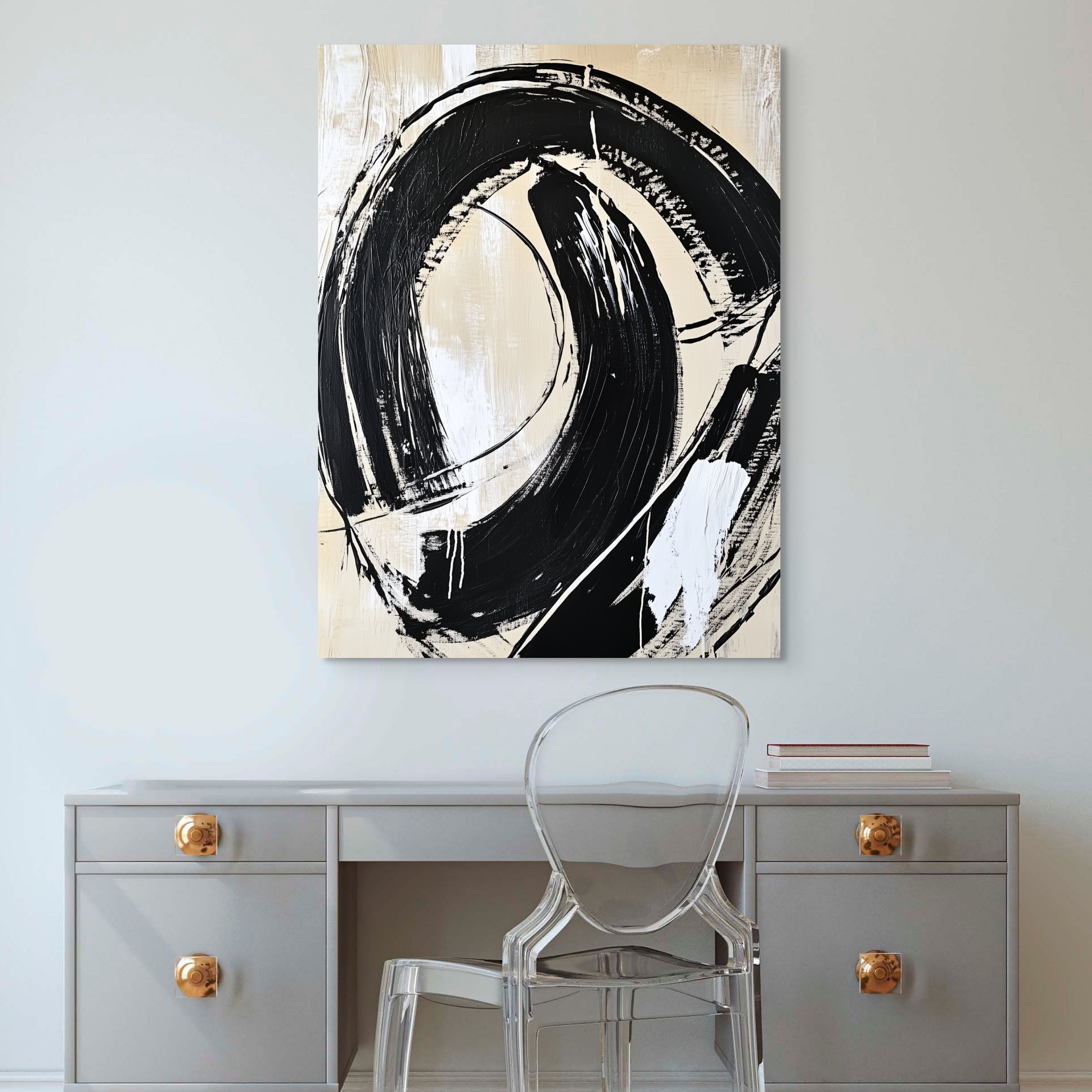 D0424-hand-painted-wall-art-office-room-image-room-f-wrapped