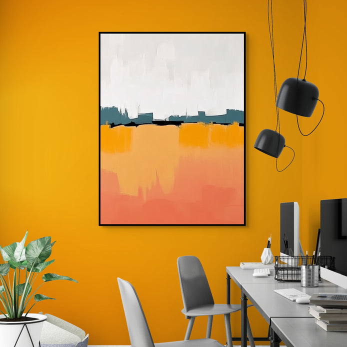 D0428-hand-painted-wall-art-business-room-image-room-f-black