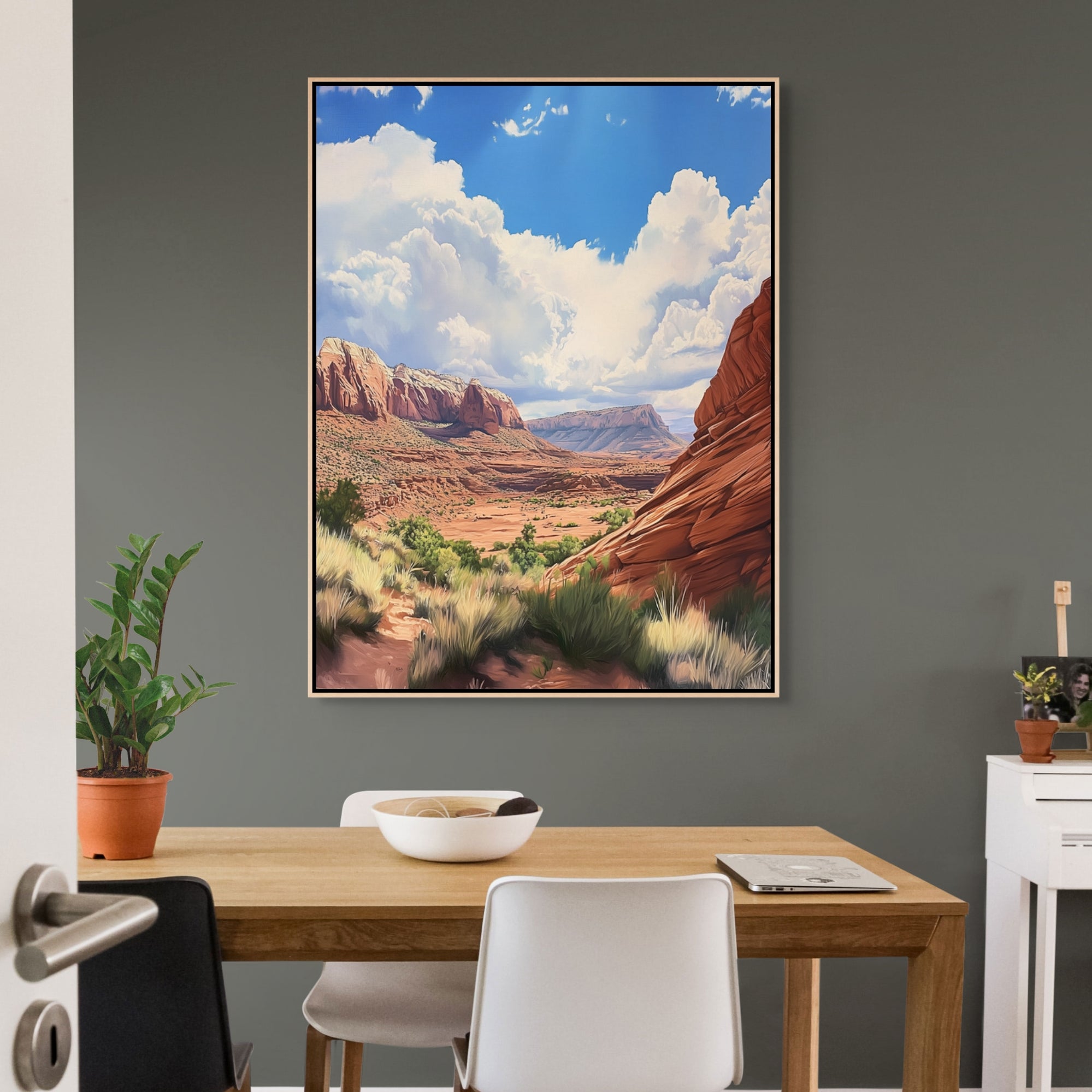 D0429-hand-painted-wall-art-dining-room-image
