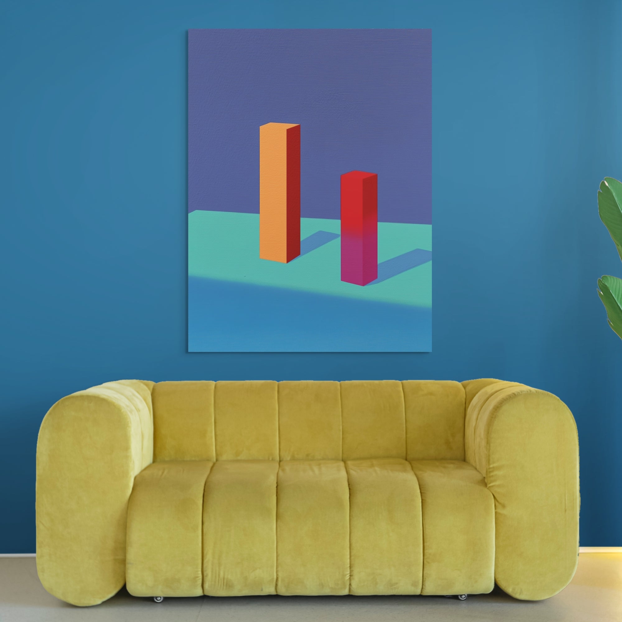 D0434-hand-painted-wall-art-living-room-image