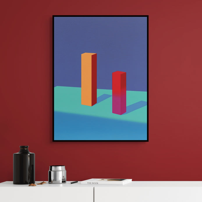 D0434-hand-painted-wall-art-office-room-image-room-f-black