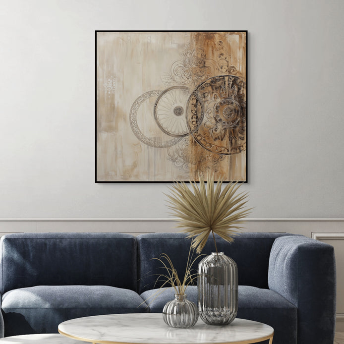 D0439-hand-painted-wall-art-living-room-image-room-f-black
