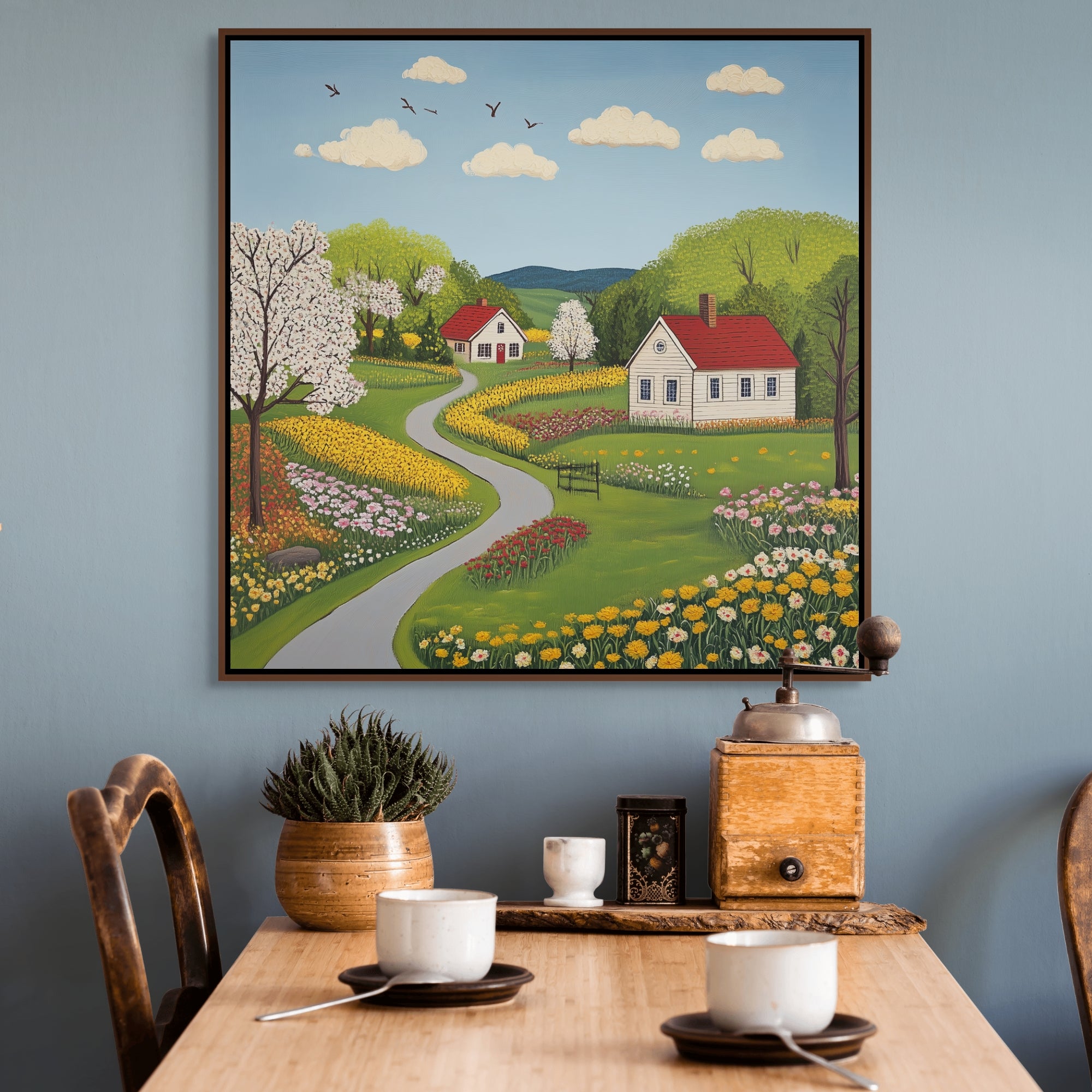 D0442-hand-painted-wall-art-dining-room-image