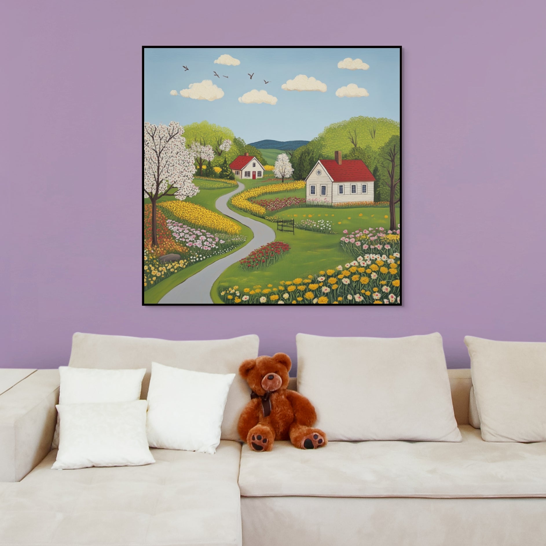 D0442-hand-painted-wall-art-kids-room-image-room-f-black
