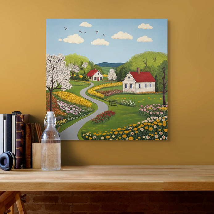 D0442-hand-painted-wall-art-office-room-image-room-f-wrapped