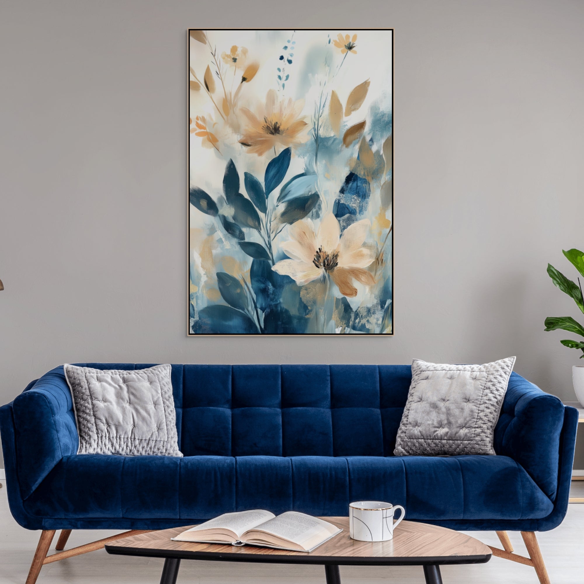 D0443-hand-painted-wall-art-living-room-image-room-f-natural