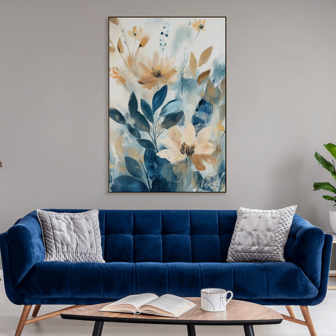 D0443-hand-painted-wall-art-living-room-image