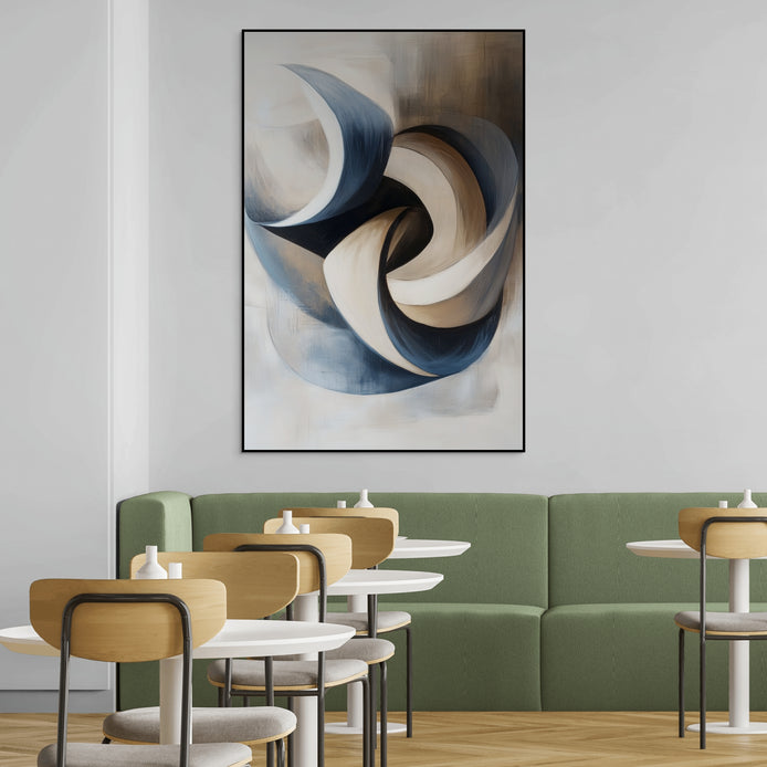 D0444-hand-painted-wall-art-business-room-image-room-f-black