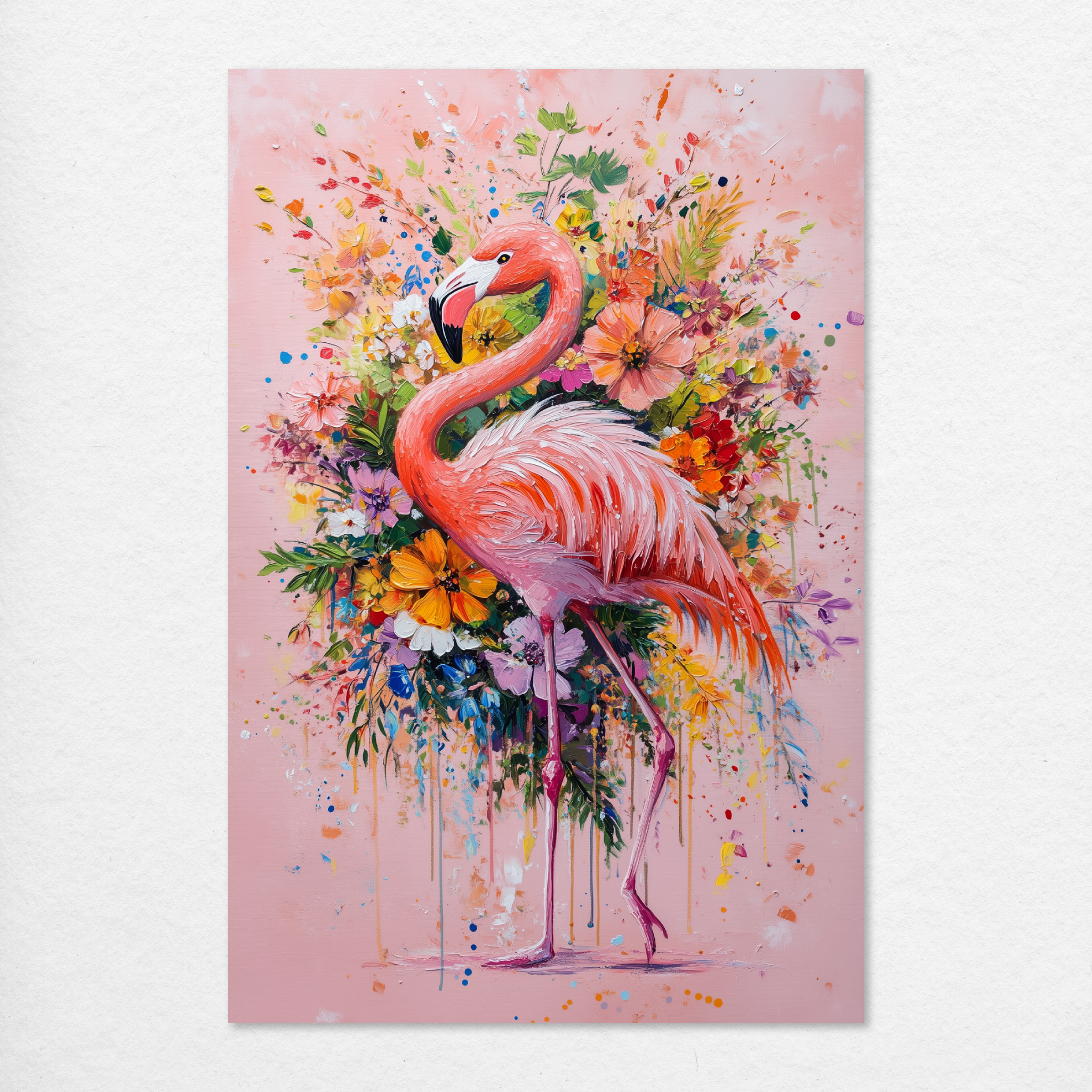 Floral Flamingo