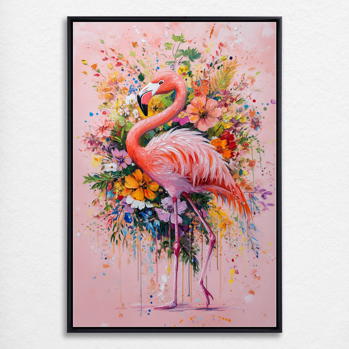 Floral Flamingo