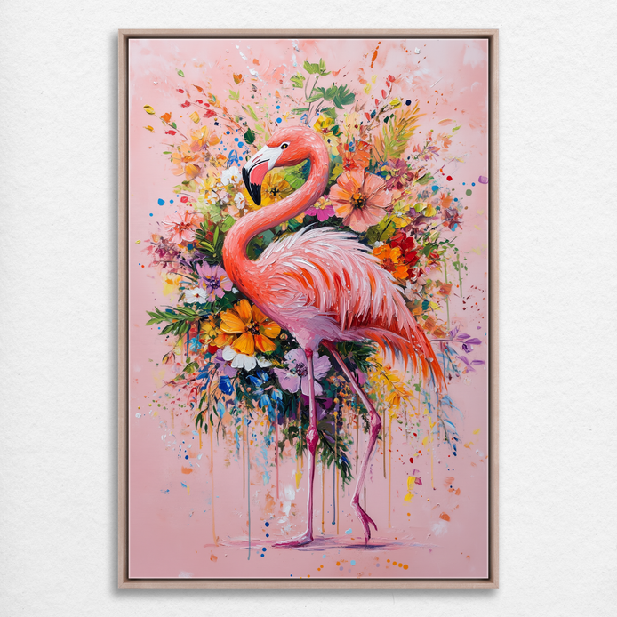 Floral Flamingo