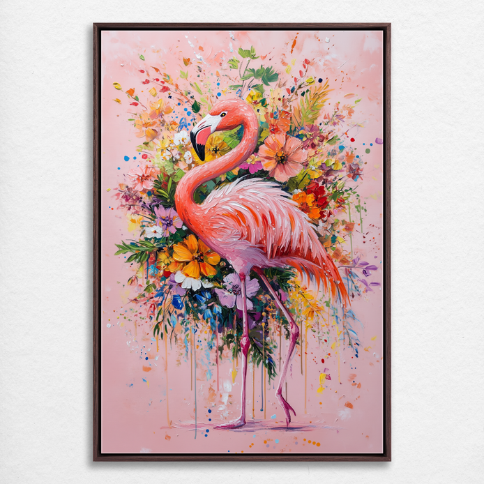 Floral Flamingo