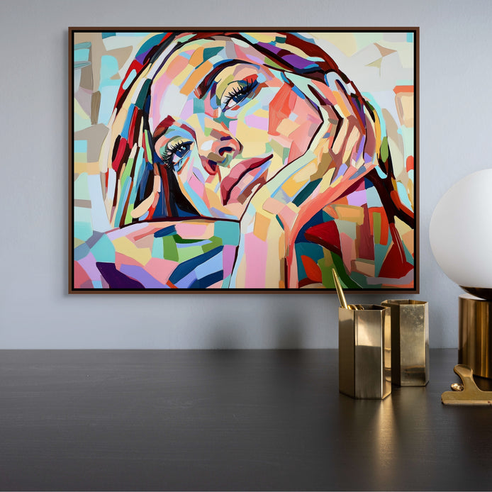 D0450-hand-painted-wall-art-office-room-image-room-f-walnut