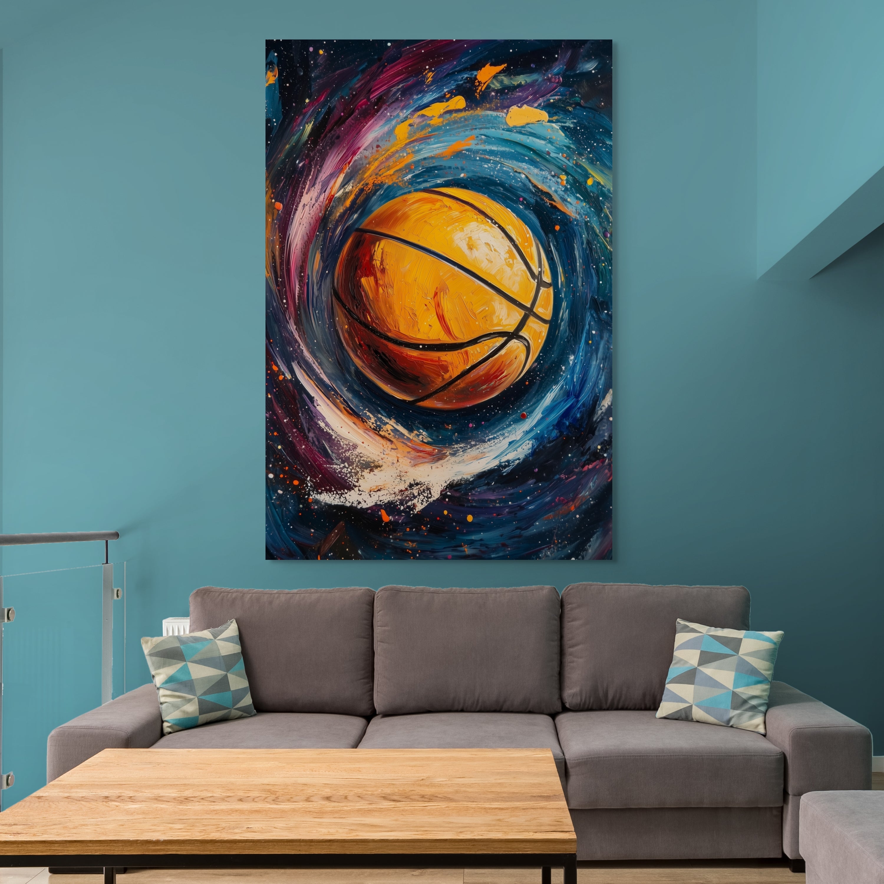D0454-hand-painted-wall-art-living-room-image