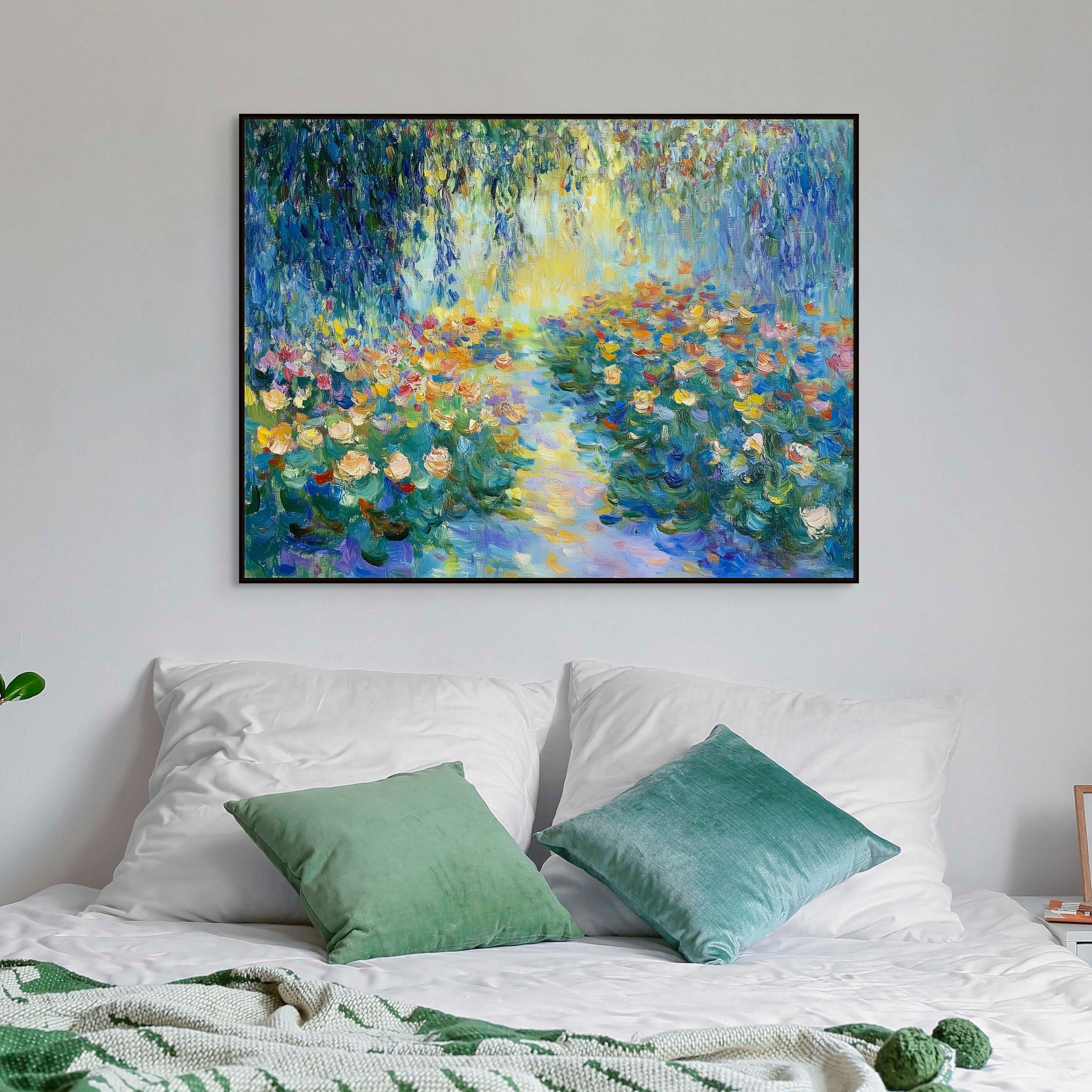 D0456-hand-painted-wall-art-bed-room-image-room-f-black