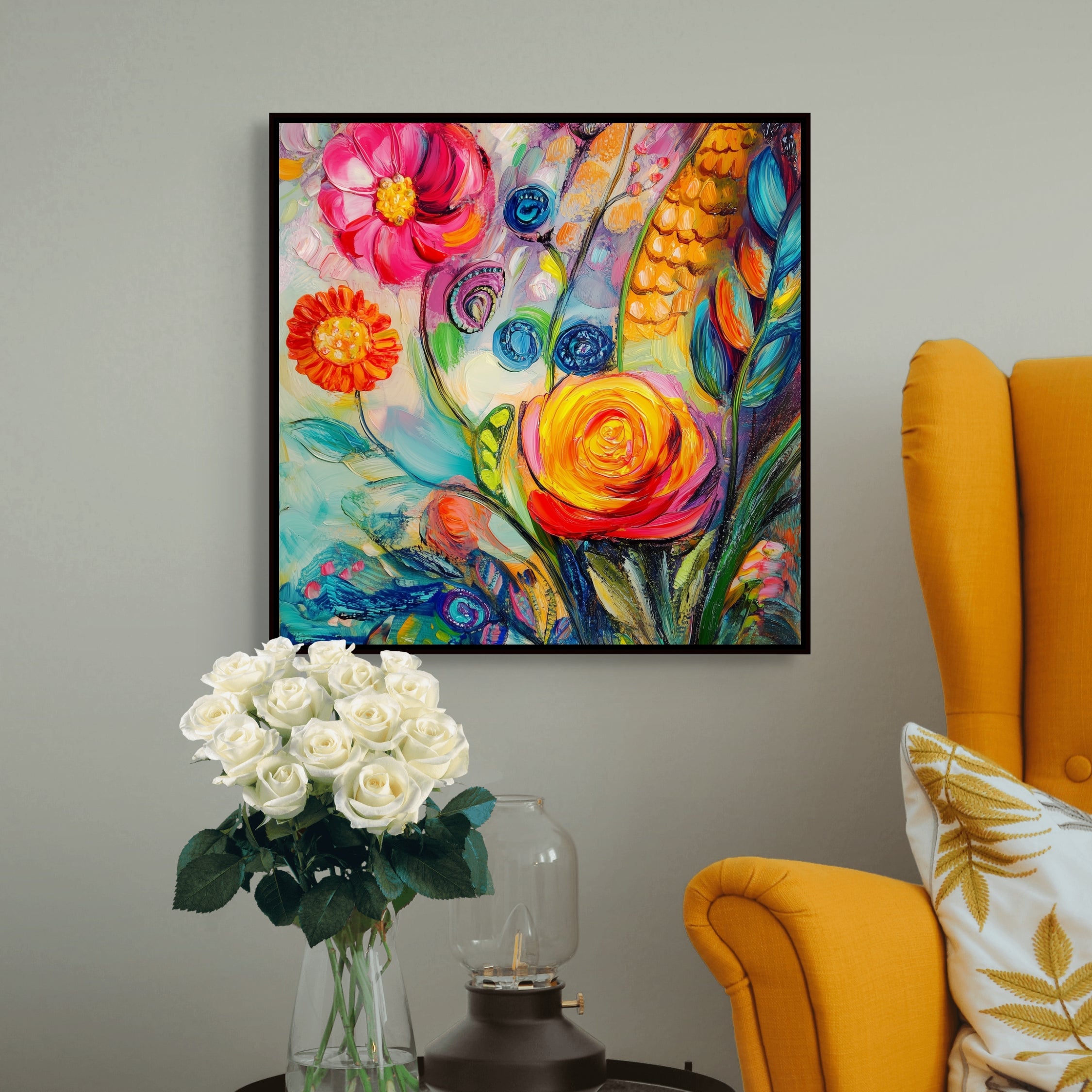 D0463-hand-painted-wall-art-lounge-room-image-room-f-black