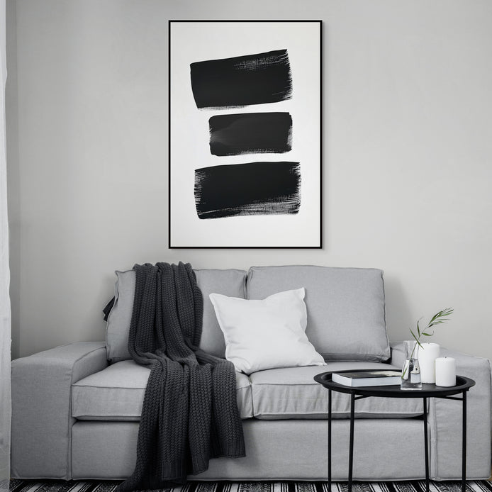 D0468-hand-painted-wall-art-living-room-image-room-f-black