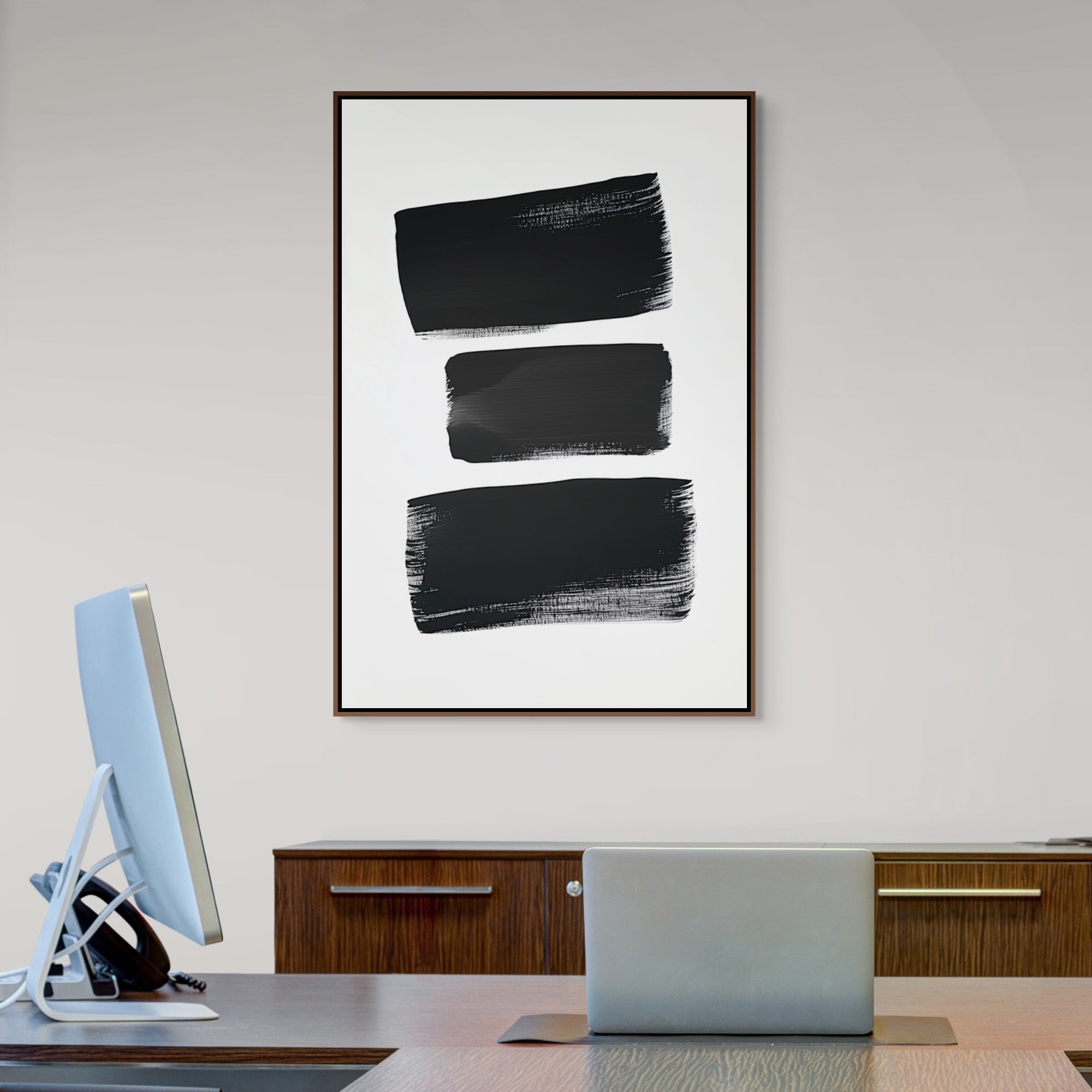 D0468-hand-painted-wall-art-office-room-image