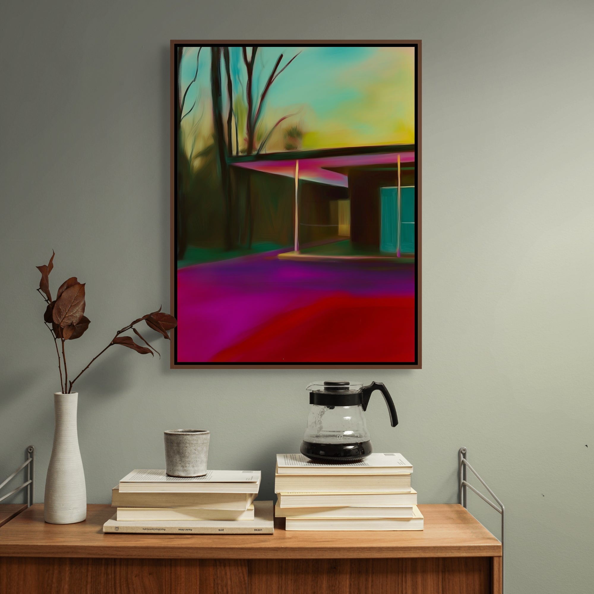 D0479-hand-painted-wall-art-hallway-room-image-room-f-walnut