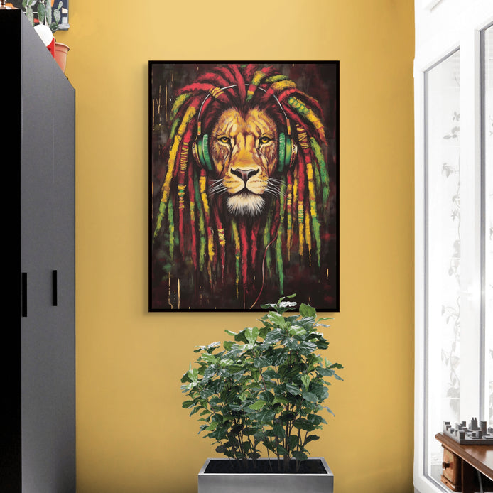 D0483-hand-painted-wall-art-hallway-room-image-room-f-black
