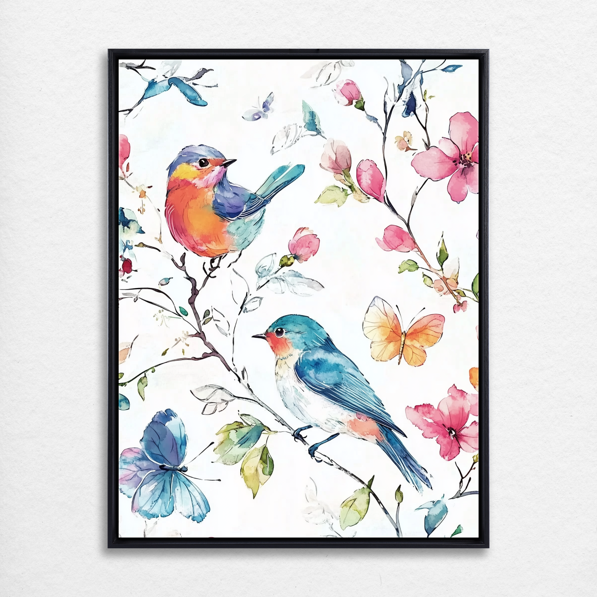 Birds Among Blooms