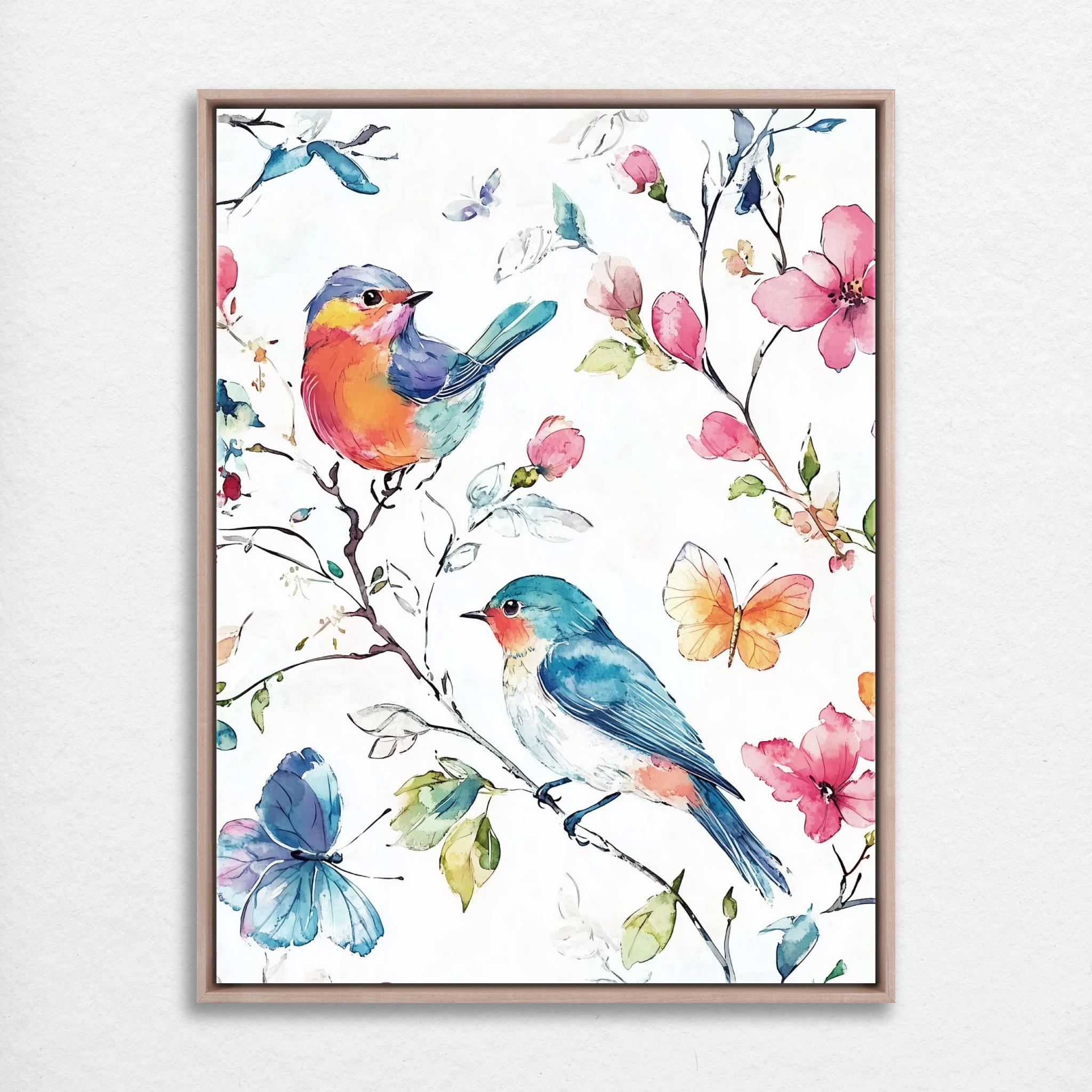 Birds Among Blooms