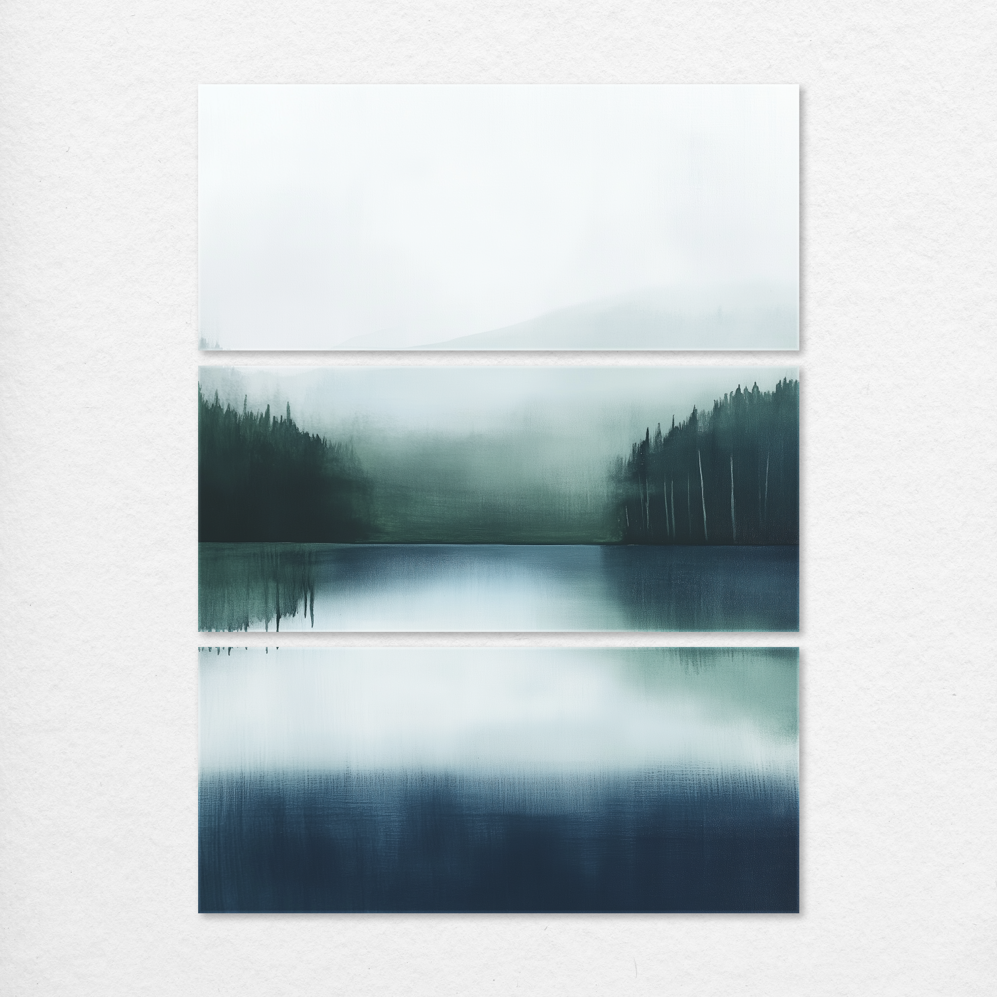 Misty Lake Reflections