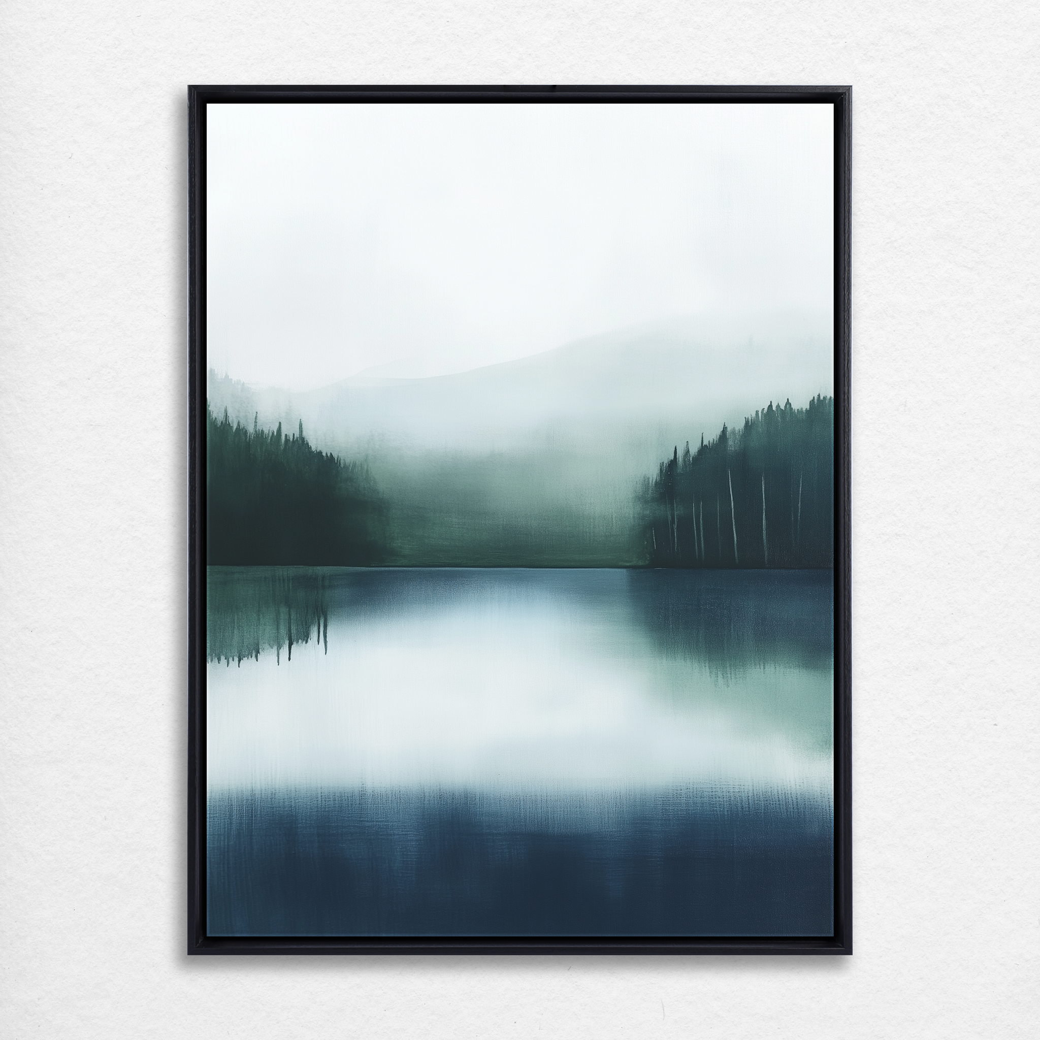Misty Lake Reflections
