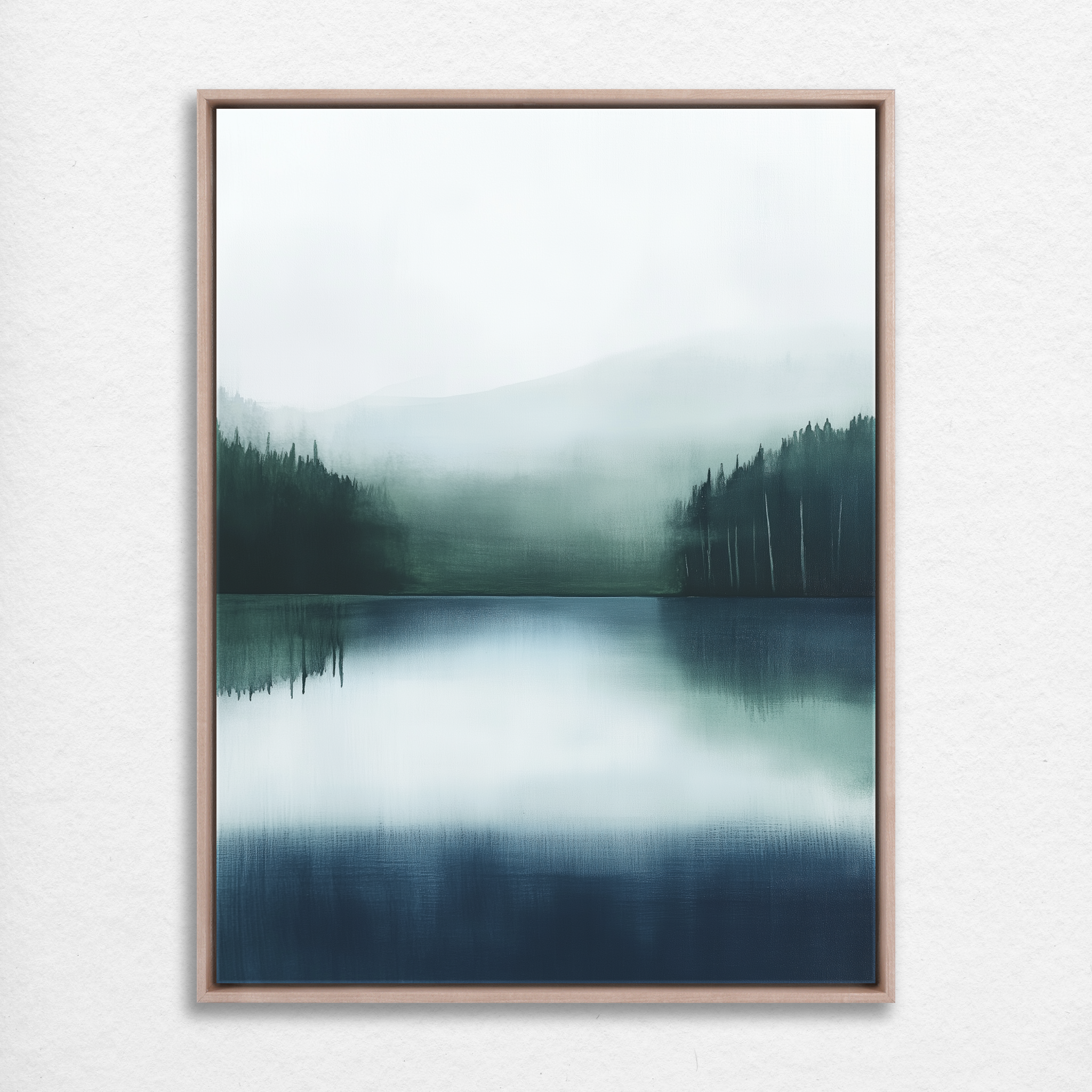 Misty Lake Reflections