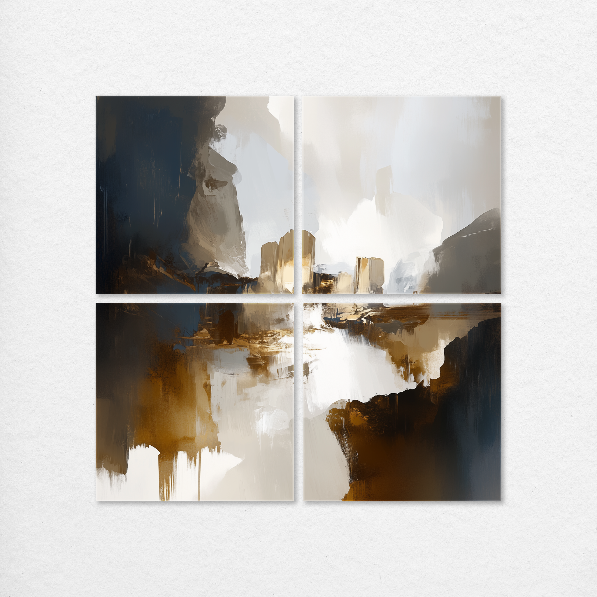 Golden Abstract City