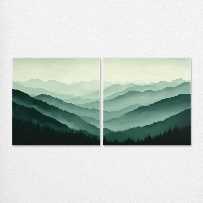 Misty Green Mountains