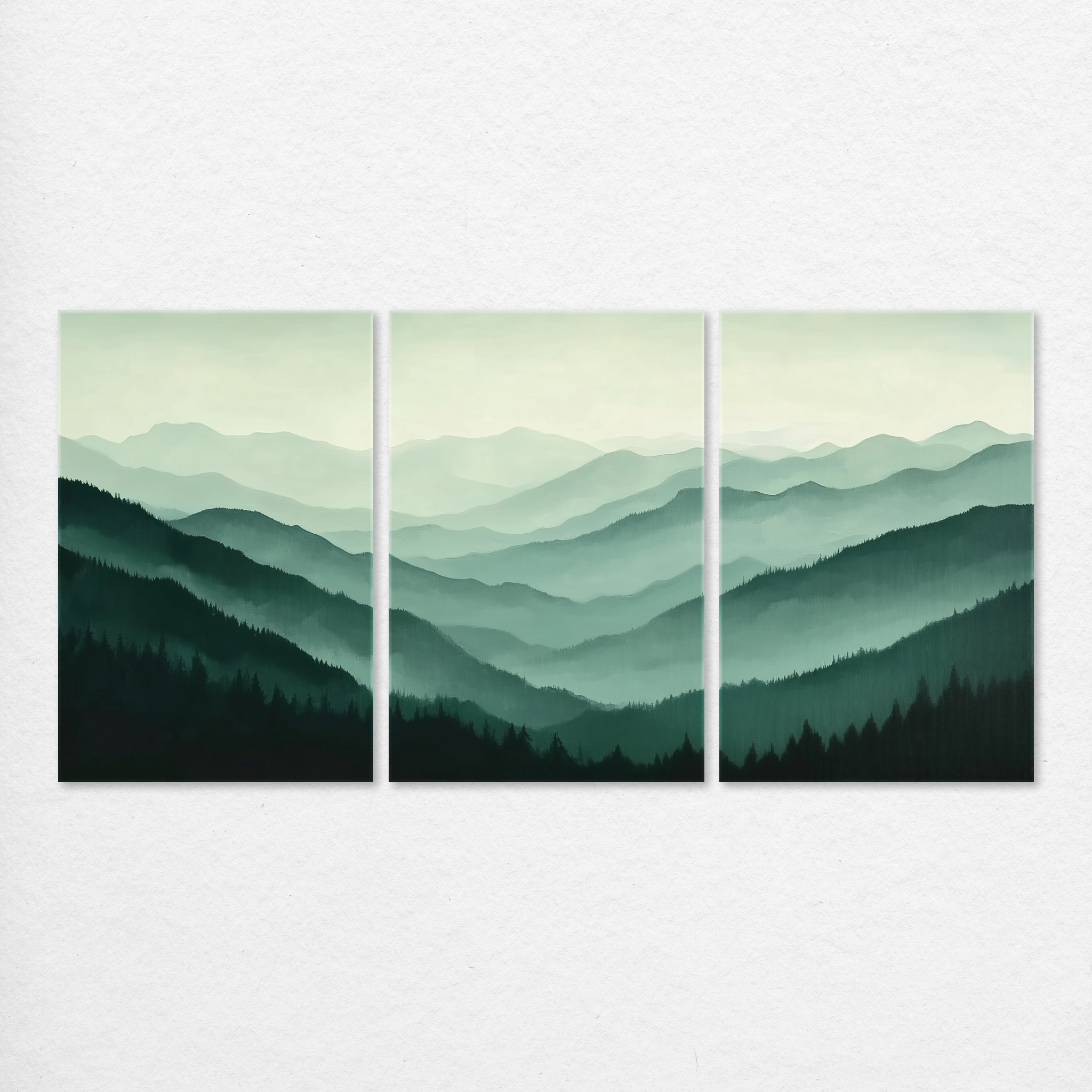 Misty Green Mountains